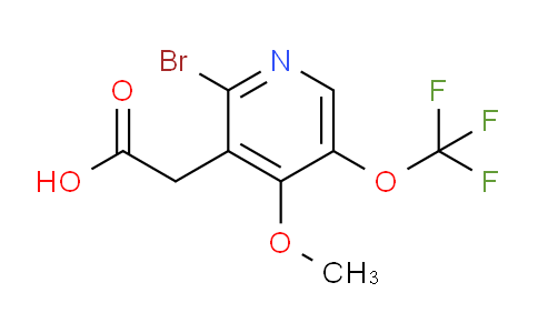 2-Bromo-4-methoxy-5-(trifluoromethoxy)pyridine-3-acetic acid