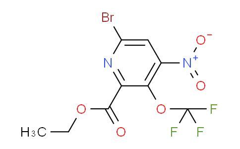 Ethyl 6-bromo-4-nitro-3-(trifluoromethoxy)pyridine-2-carboxylate