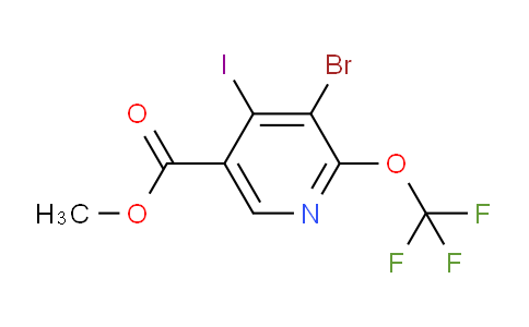 Methyl 3-bromo-4-iodo-2-(trifluoromethoxy)pyridine-5-carboxylate