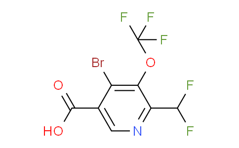 AM217263 | 1806239-90-6 | 4-Bromo-2-(difluoromethyl)-3-(trifluoromethoxy)pyridine-5-carboxylic acid