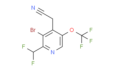 AM217279 | 1806236-02-1 | 3-Bromo-2-(difluoromethyl)-5-(trifluoromethoxy)pyridine-4-acetonitrile