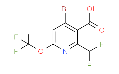 AM217291 | 1803681-35-7 | 4-Bromo-2-(difluoromethyl)-6-(trifluoromethoxy)pyridine-3-carboxylic acid