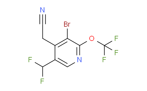 AM217303 | 1804750-85-3 | 3-Bromo-5-(difluoromethyl)-2-(trifluoromethoxy)pyridine-4-acetonitrile