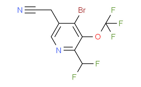 AM217304 | 1806076-37-8 | 4-Bromo-2-(difluoromethyl)-3-(trifluoromethoxy)pyridine-5-acetonitrile