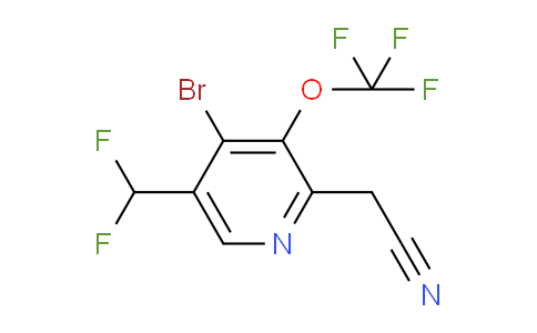 AM217308 | 1806239-15-5 | 4-Bromo-5-(difluoromethyl)-3-(trifluoromethoxy)pyridine-2-acetonitrile