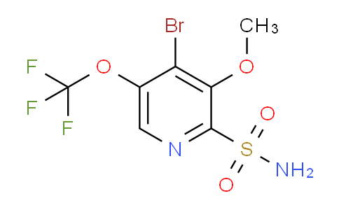 4-Bromo-3-methoxy-5-(trifluoromethoxy)pyridine-2-sulfonamide