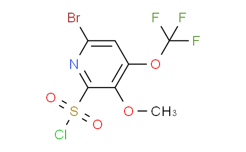 6-Bromo-3-methoxy-4-(trifluoromethoxy)pyridine-2-sulfonyl chloride
