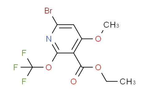 Ethyl 6-bromo-4-methoxy-2-(trifluoromethoxy)pyridine-3-carboxylate