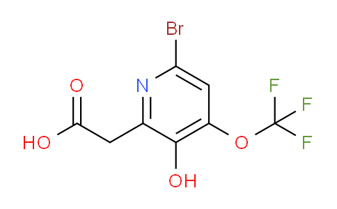 6-Bromo-3-hydroxy-4-(trifluoromethoxy)pyridine-2-acetic acid