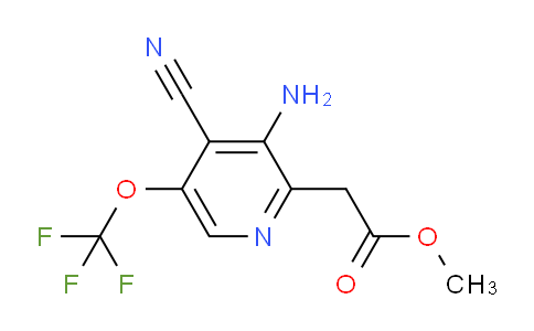 Methyl 3-amino-4-cyano-5-(trifluoromethoxy)pyridine-2-acetate
