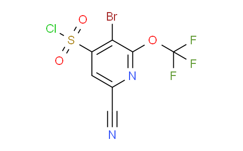 3-Bromo-6-cyano-2-(trifluoromethoxy)pyridine-4-sulfonyl chloride