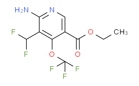 Ethyl 2-amino-3-(difluoromethyl)-4-(trifluoromethoxy)pyridine-5-carboxylate