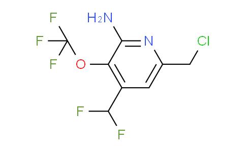 2-Amino-6-(chloromethyl)-4-(difluoromethyl)-3-(trifluoromethoxy)pyridine