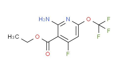Ethyl 2-amino-4-fluoro-6-(trifluoromethoxy)pyridine-3-carboxylate