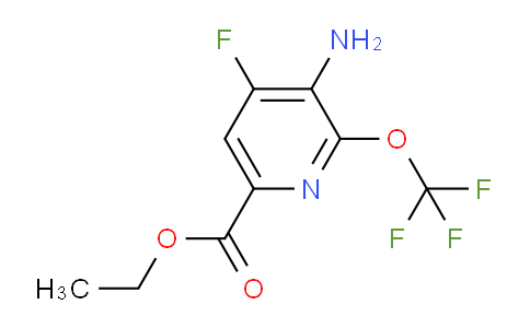 Ethyl 3-amino-4-fluoro-2-(trifluoromethoxy)pyridine-6-carboxylate