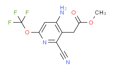 Methyl 4-amino-2-cyano-6-(trifluoromethoxy)pyridine-3-acetate