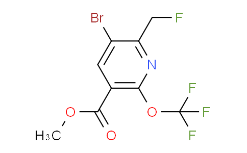Methyl 3-bromo-2-(fluoromethyl)-6-(trifluoromethoxy)pyridine-5-carboxylate