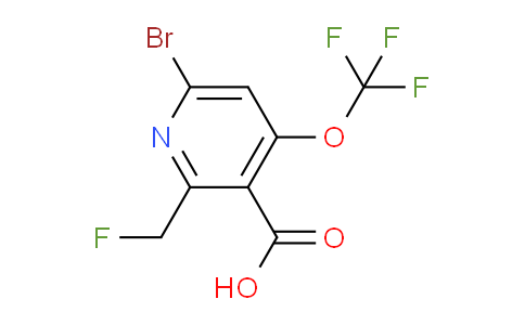 AM217443 | 1804573-49-6 | 6-Bromo-2-(fluoromethyl)-4-(trifluoromethoxy)pyridine-3-carboxylic acid