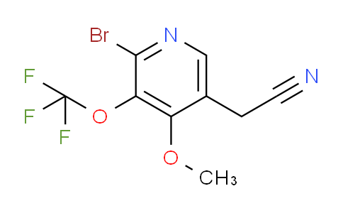 2-Bromo-4-methoxy-3-(trifluoromethoxy)pyridine-5-acetonitrile