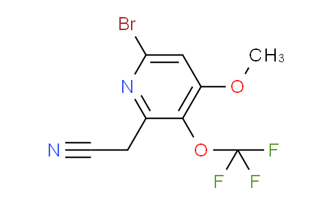 6-Bromo-4-methoxy-3-(trifluoromethoxy)pyridine-2-acetonitrile