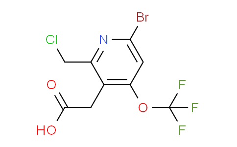 6-Bromo-2-(chloromethyl)-4-(trifluoromethoxy)pyridine-3-acetic acid