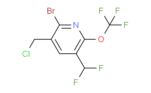 2-Bromo-3-(chloromethyl)-5-(difluoromethyl)-6-(trifluoromethoxy)pyridine