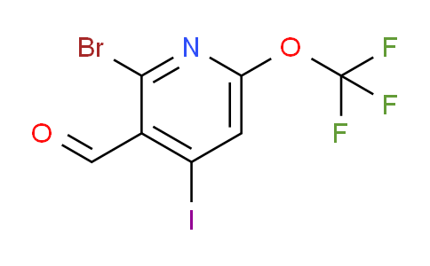2-Bromo-4-iodo-6-(trifluoromethoxy)pyridine-3-carboxaldehyde