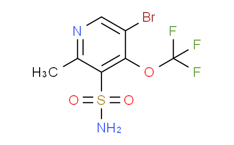5-Bromo-2-methyl-4-(trifluoromethoxy)pyridine-3-sulfonamide
