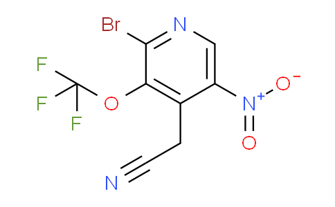 2-Bromo-5-nitro-3-(trifluoromethoxy)pyridine-4-acetonitrile
