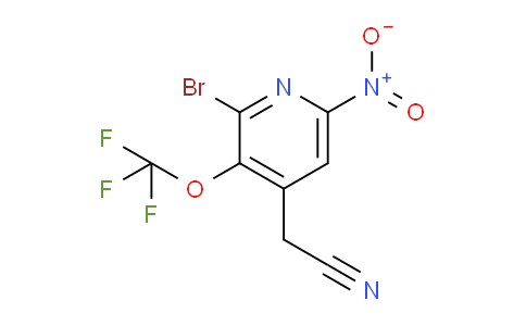 2-Bromo-6-nitro-3-(trifluoromethoxy)pyridine-4-acetonitrile