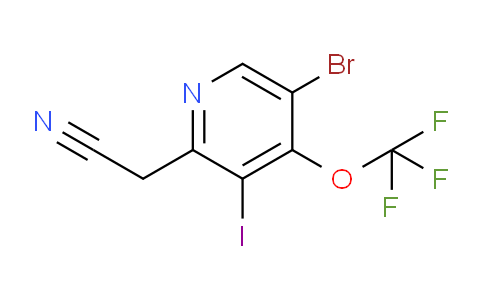 5-Bromo-3-iodo-4-(trifluoromethoxy)pyridine-2-acetonitrile