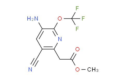 Methyl 3-amino-5-cyano-2-(trifluoromethoxy)pyridine-6-acetate
