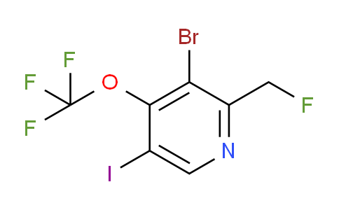 3-Bromo-2-(fluoromethyl)-5-iodo-4-(trifluoromethoxy)pyridine