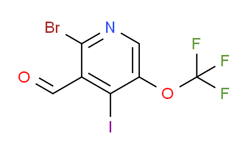 2-Bromo-4-iodo-5-(trifluoromethoxy)pyridine-3-carboxaldehyde