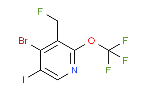 4-Bromo-3-(fluoromethyl)-5-iodo-2-(trifluoromethoxy)pyridine