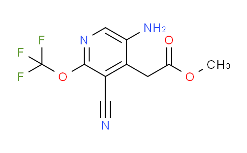 Methyl 5-amino-3-cyano-2-(trifluoromethoxy)pyridine-4-acetate
