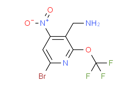 3-(Aminomethyl)-6-bromo-4-nitro-2-(trifluoromethoxy)pyridine