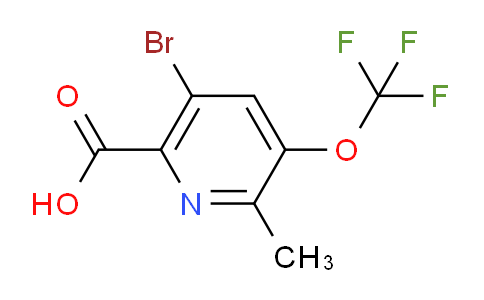AM217659 | 1804615-23-3 | 5-Bromo-2-methyl-3-(trifluoromethoxy)pyridine-6-carboxylic acid