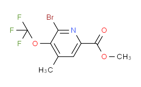 Methyl 2-bromo-4-methyl-3-(trifluoromethoxy)pyridine-6-carboxylate