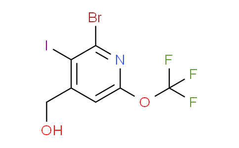 2-Bromo-3-iodo-6-(trifluoromethoxy)pyridine-4-methanol