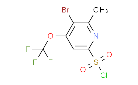 3-Bromo-2-methyl-4-(trifluoromethoxy)pyridine-6-sulfonyl chloride