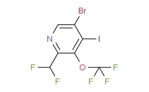 5-Bromo-2-(difluoromethyl)-4-iodo-3-(trifluoromethoxy)pyridine