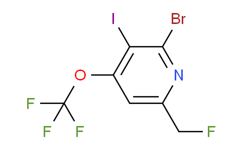 2-Bromo-6-(fluoromethyl)-3-iodo-4-(trifluoromethoxy)pyridine