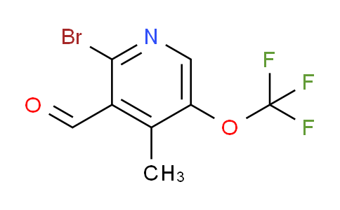 2-Bromo-4-methyl-5-(trifluoromethoxy)pyridine-3-carboxaldehyde
