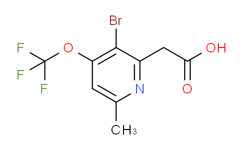 3-Bromo-6-methyl-4-(trifluoromethoxy)pyridine-2-acetic acid