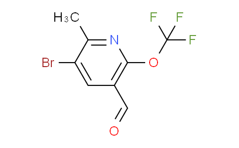 3-Bromo-2-methyl-6-(trifluoromethoxy)pyridine-5-carboxaldehyde