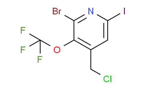 2-Bromo-4-(chloromethyl)-6-iodo-3-(trifluoromethoxy)pyridine