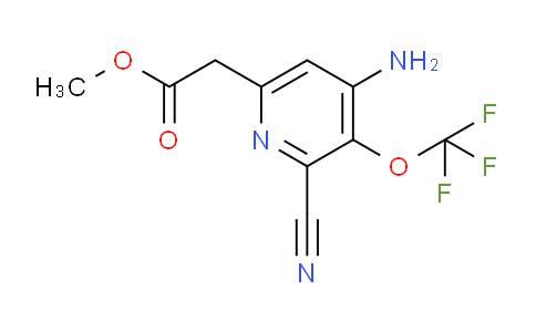 Methyl 4-amino-2-cyano-3-(trifluoromethoxy)pyridine-6-acetate
