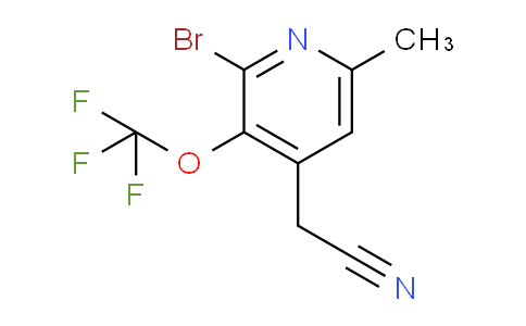 2-Bromo-6-methyl-3-(trifluoromethoxy)pyridine-4-acetonitrile
