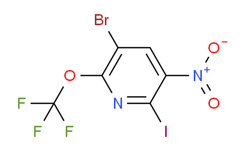 5-Bromo-2-iodo-3-nitro-6-(trifluoromethoxy)pyridine
